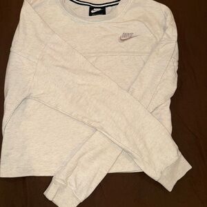 Nike Women's Light Cream Crop Sweatshirt